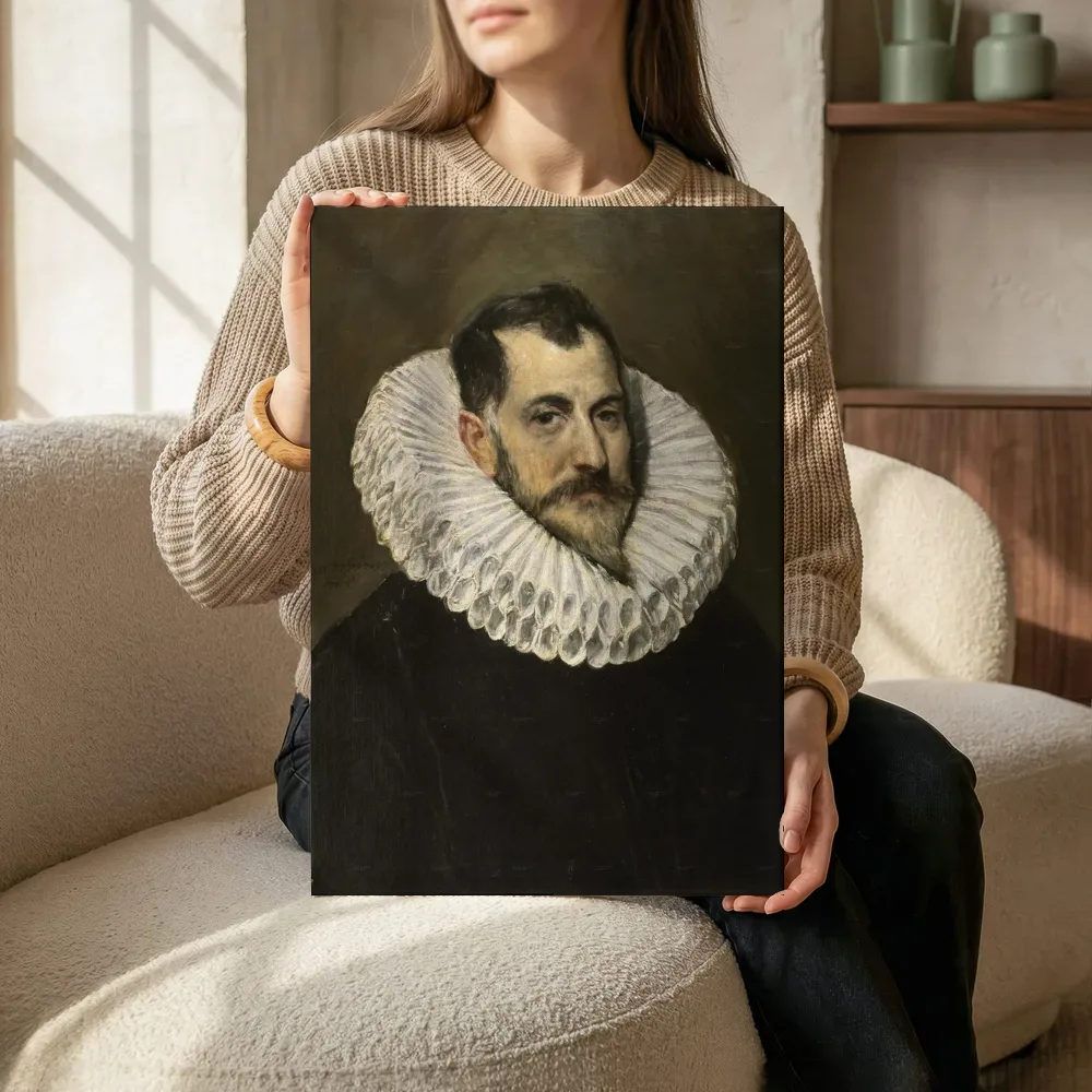 Sfeerimpressie: Retrato de un caballero desconocido van El Greco terwijl het zittend wordt getoond