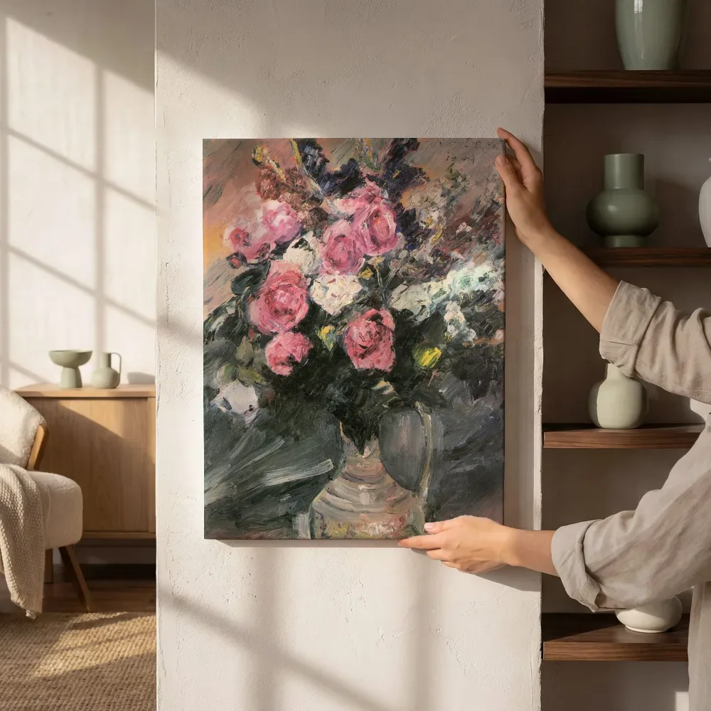 Sfeerimpressie: Roses van Lovis Corinth naast de kast