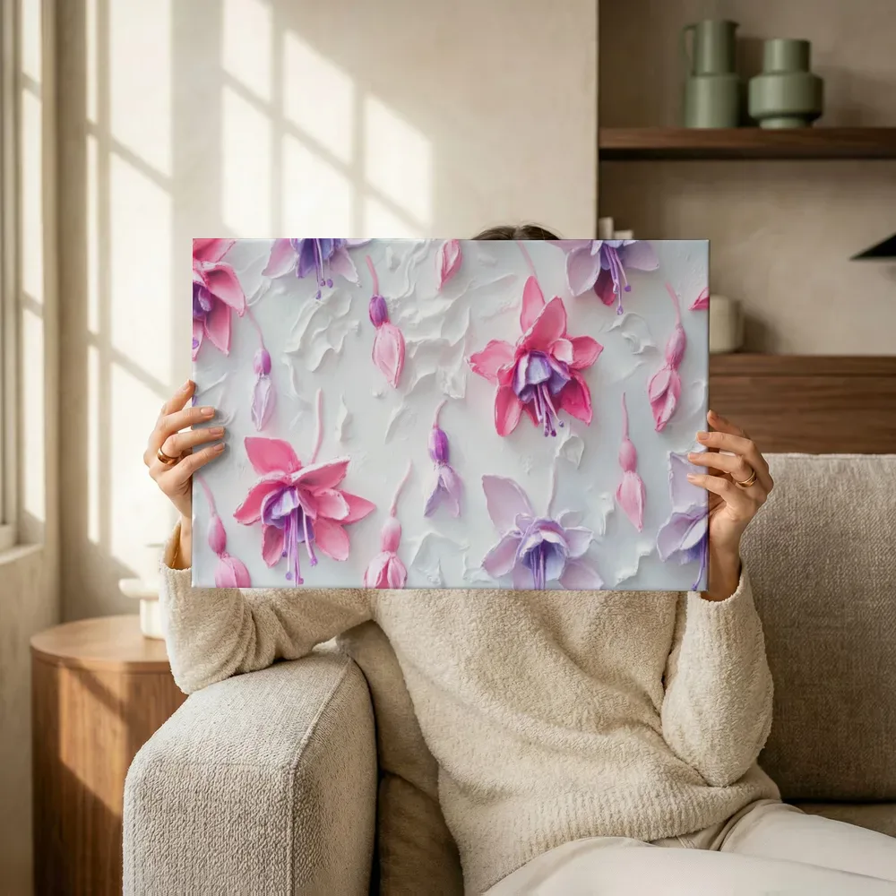 Sfeerimpressie: Roze fuchsia terwijl het omhoog wordt gehouden