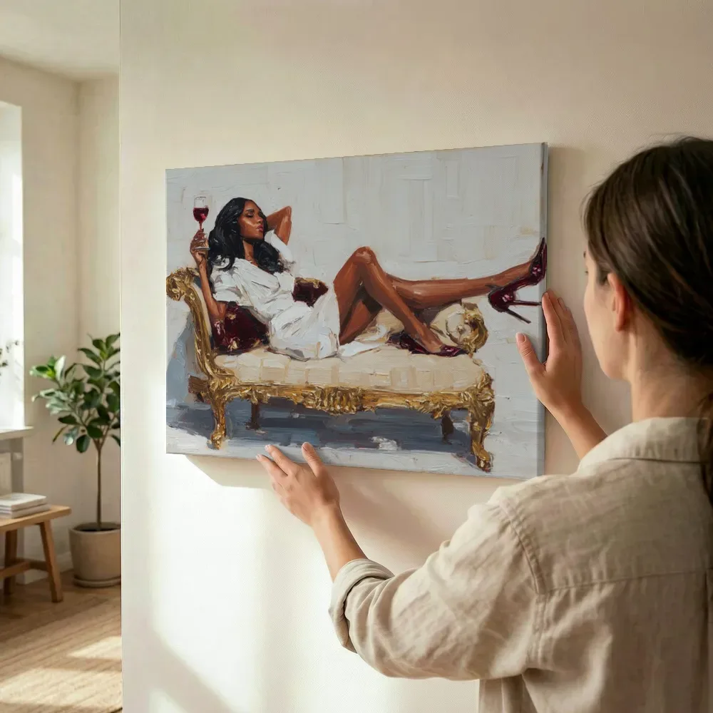 Sfeerimpressie: Rustend op de chaise longue terwijl het wordt opgehangen