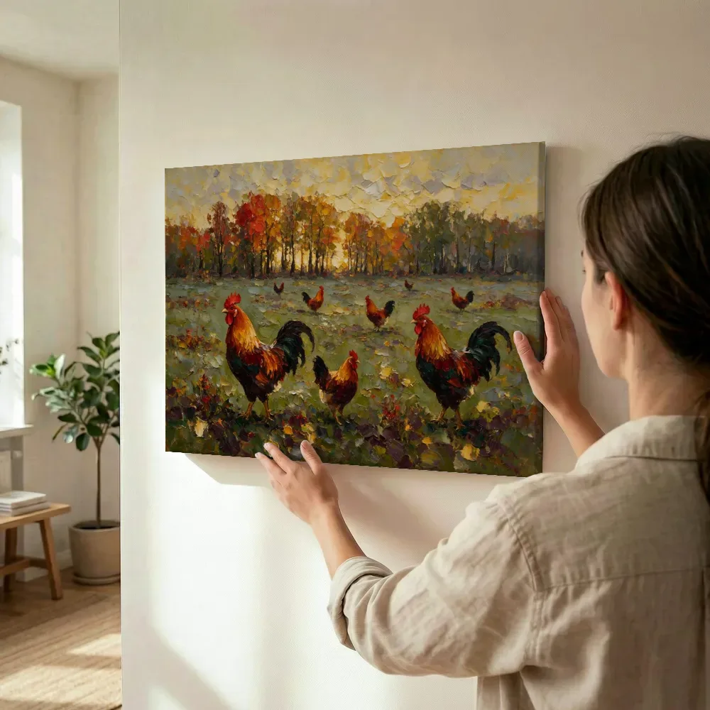 Sfeerimpressie: Samenkomst in het bos terwijl het wordt opgehangen