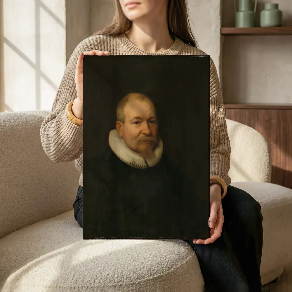 Sfeerimpressie: Samuel van Lansbergen (d. 1669), Remonstrant Minister in Rotterdam van Bartholomeus van der Helst terwijl het zittend wordt getoond