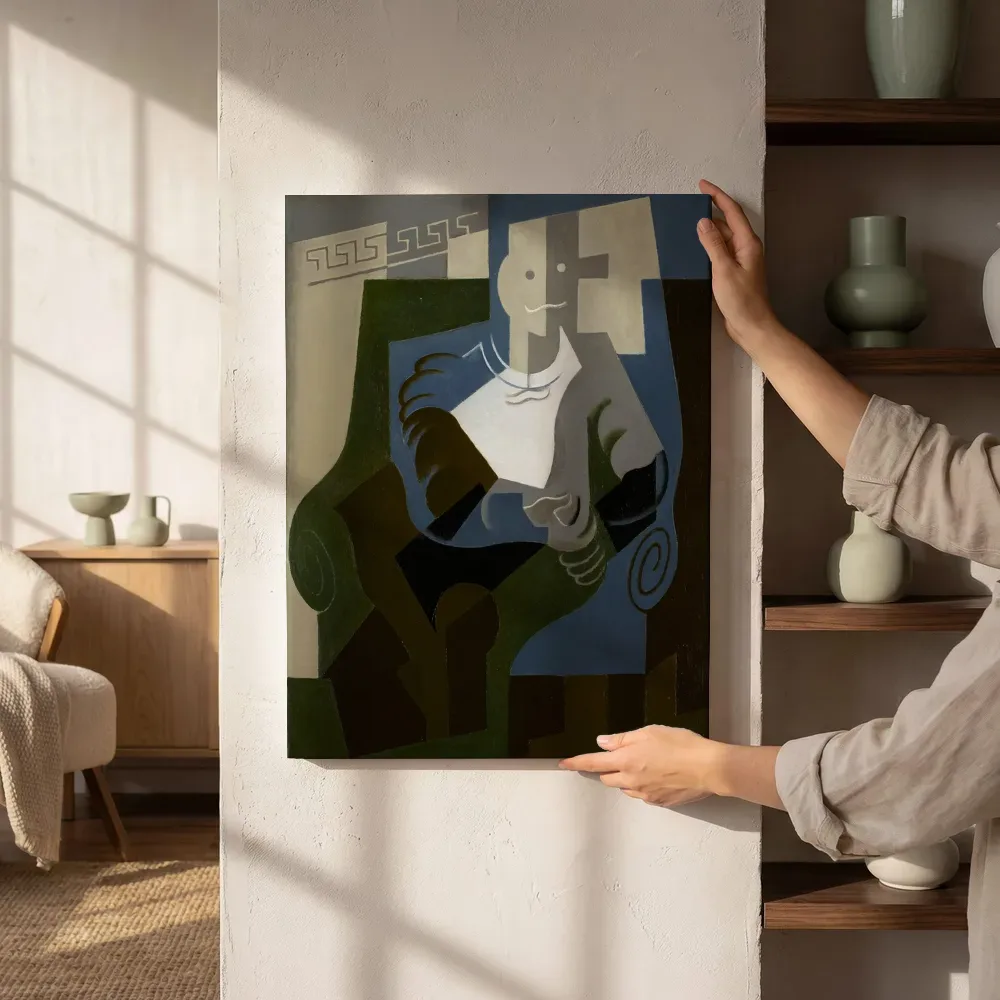 Sfeerimpressie: Seated Harlequin van Juan Gris naast de kast