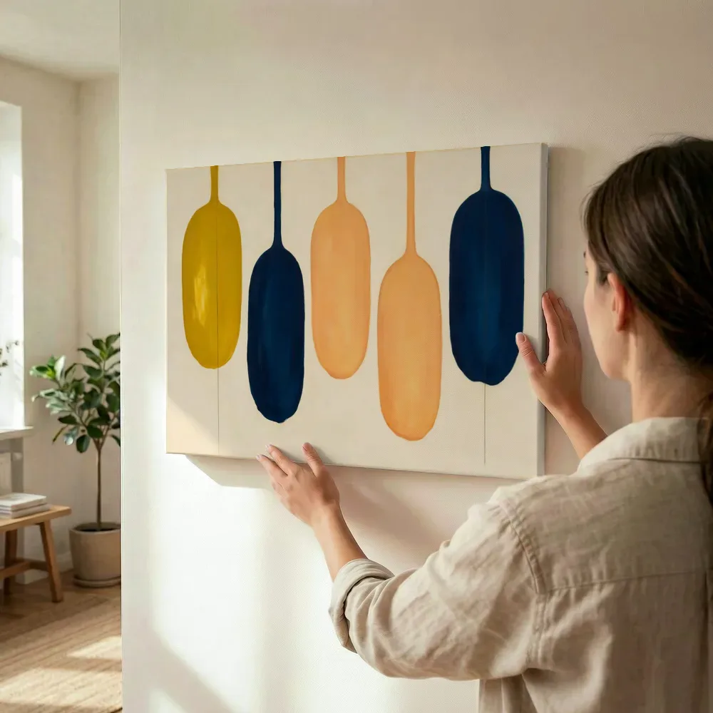 Sfeerimpressie: Smeltende kolommen Textured Minimalism 10 terwijl het wordt opgehangen