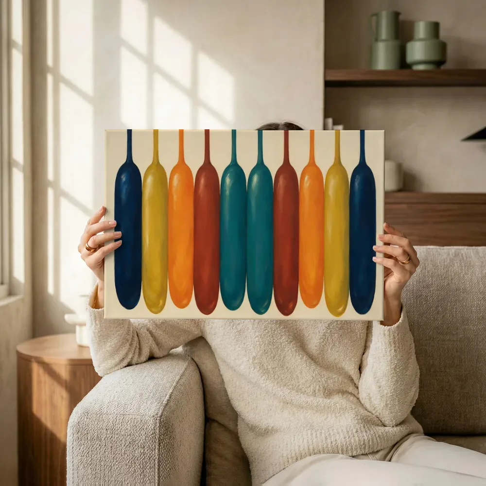 Sfeerimpressie: Smeltende kolommen Textured Minimalism 15 terwijl het omhoog wordt gehouden