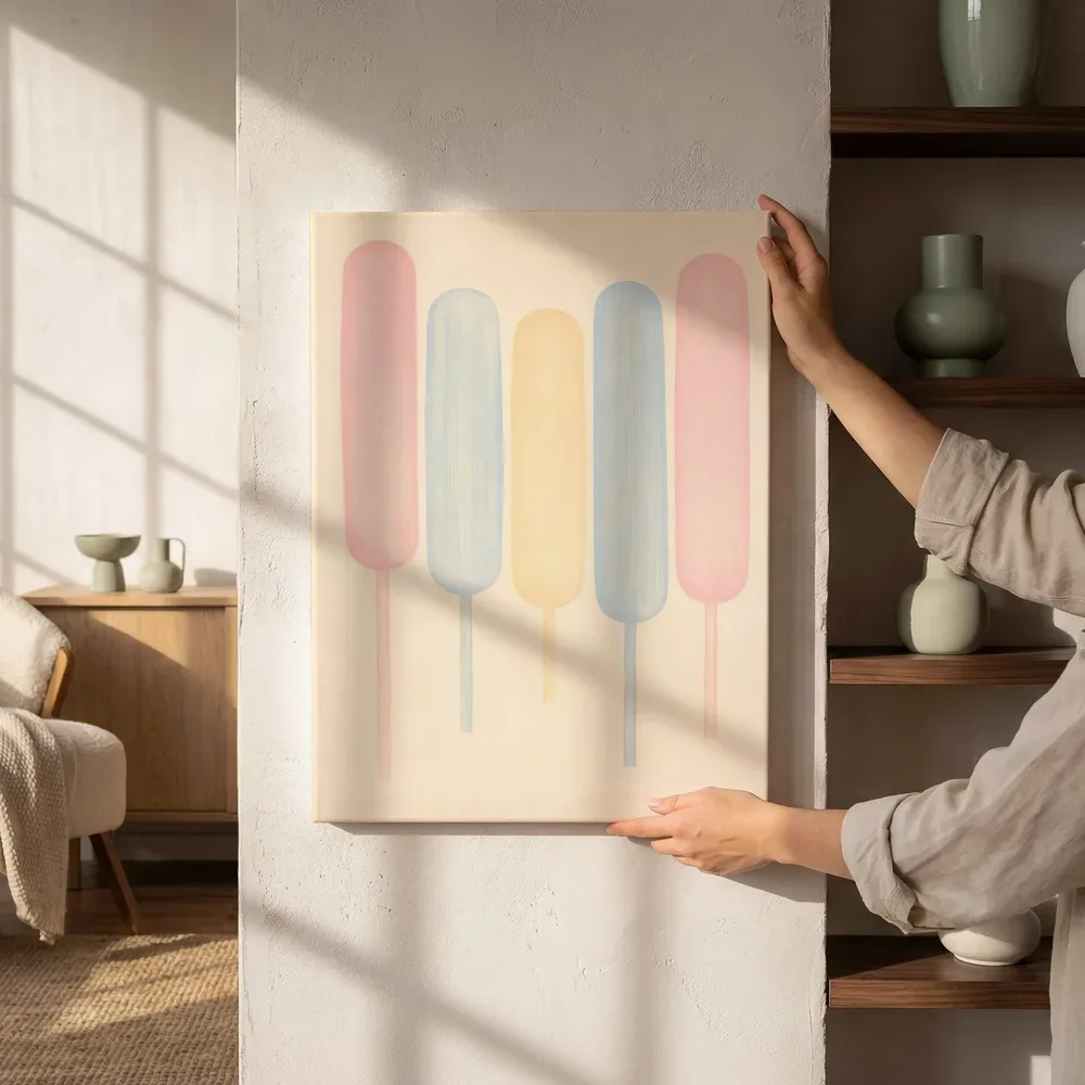 Sfeerimpressie: Smeltende kolommen Textured Minimalism 8 naast de kast