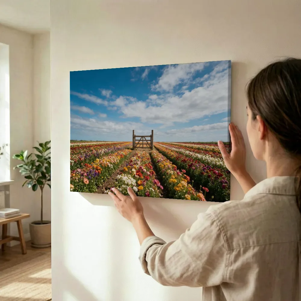 Sfeerimpressie: Snijbloem bij volle zon 3 terwijl het wordt opgehangen