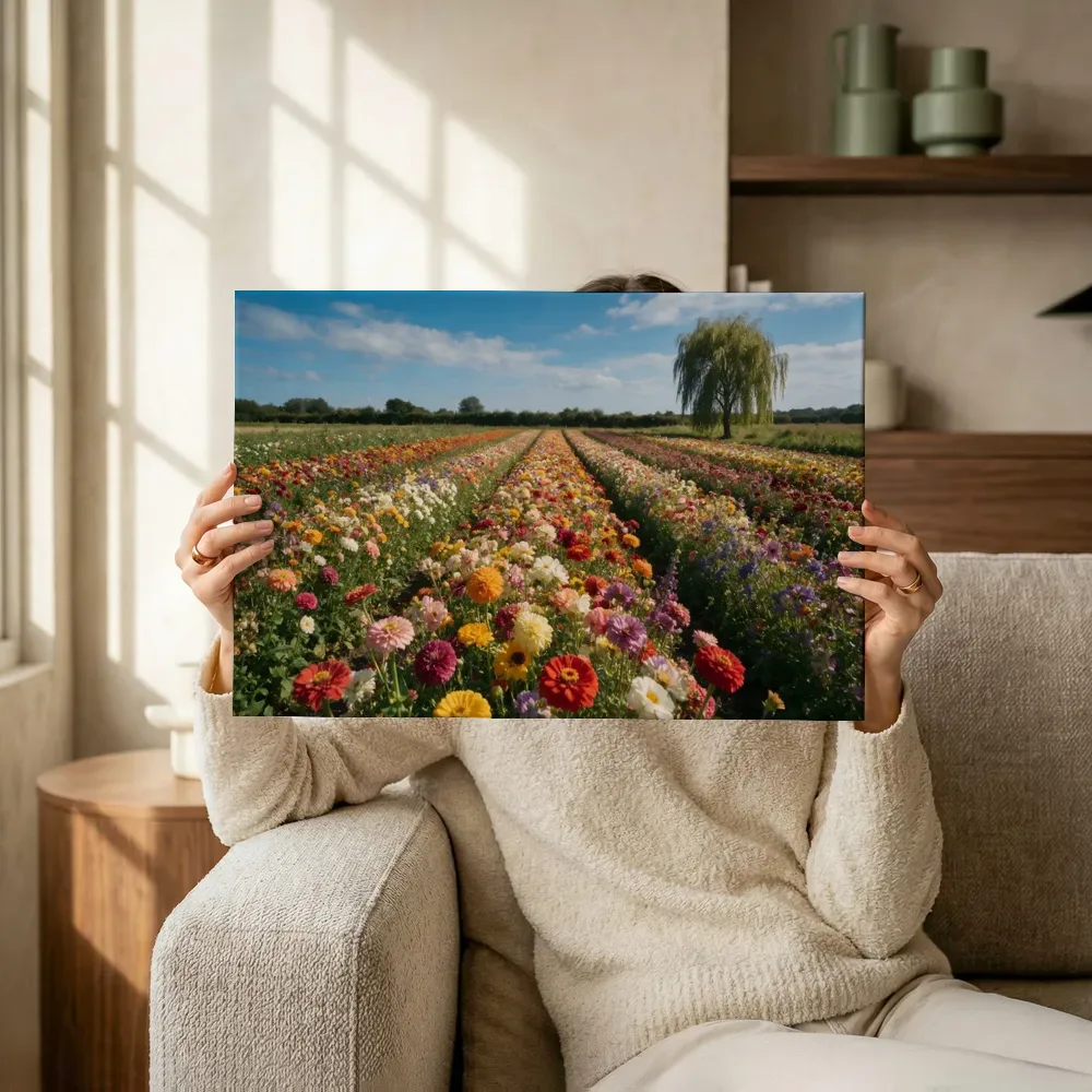 Sfeerimpressie: Snijbloem bij volle zon 4 terwijl het omhoog wordt gehouden