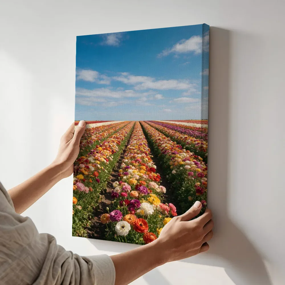 Sfeerimpressie: Snijbloem bij volle zon 5 terwijl het aan de muur wordt gehangen