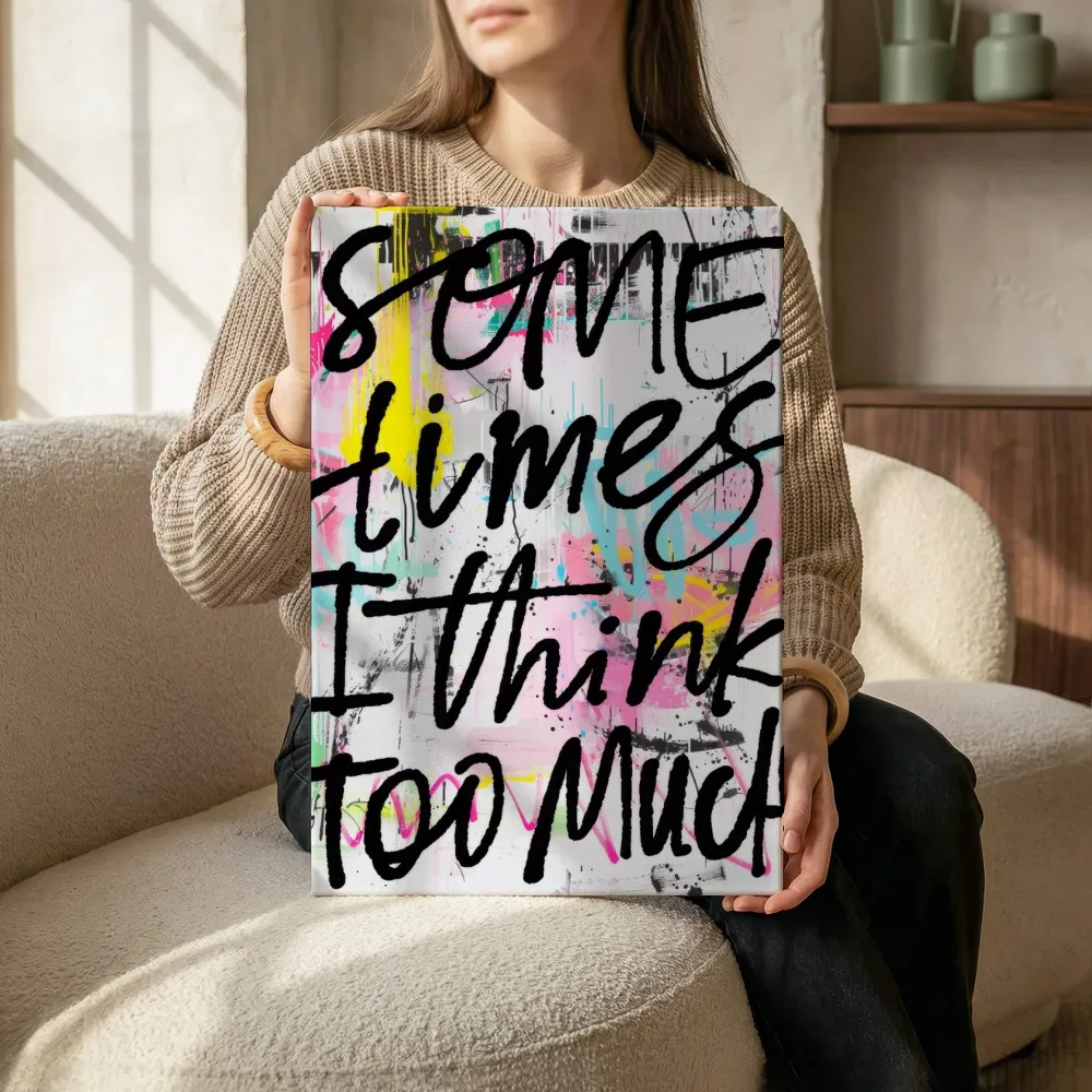 Sfeerimpressie: Sometimes i think too much terwijl het zittend wordt getoond