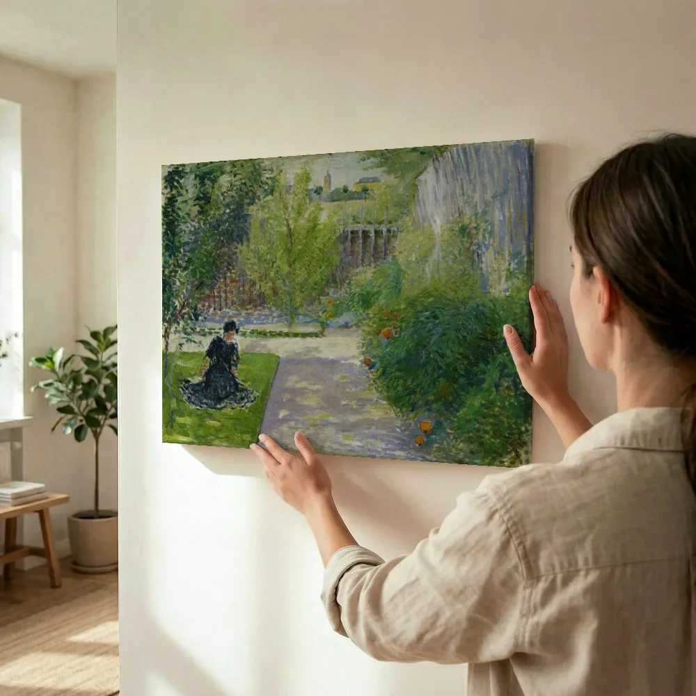 Sfeerimpressie: Sonniger Garten van August Macke terwijl het wordt opgehangen