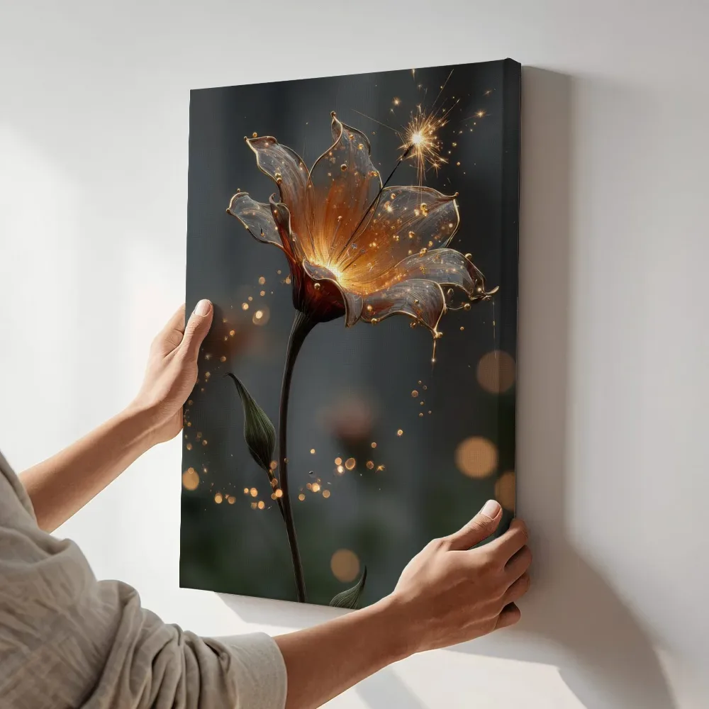 Sfeerimpressie: Bloem in een regen van vonken terwijl het aan de muur wordt gehangen
