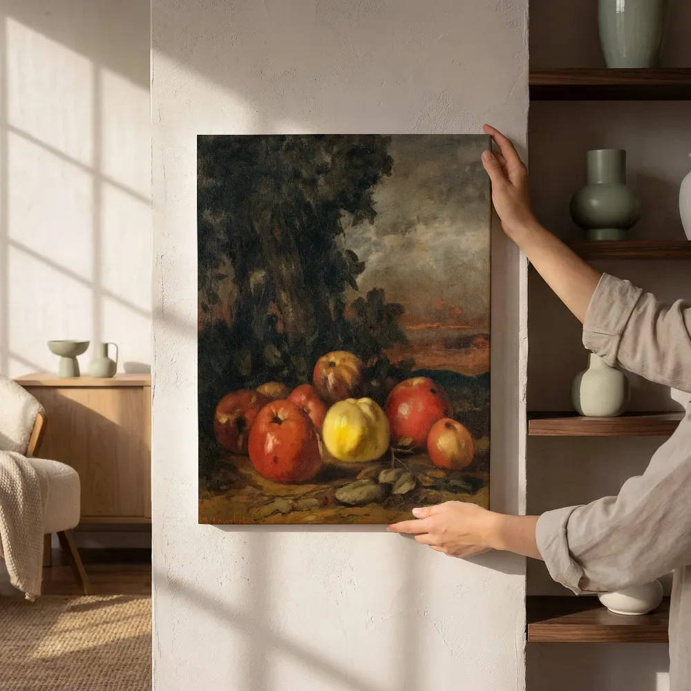 Sfeerimpressie: Stilleven met appels van Gustave Courbet naast de kast