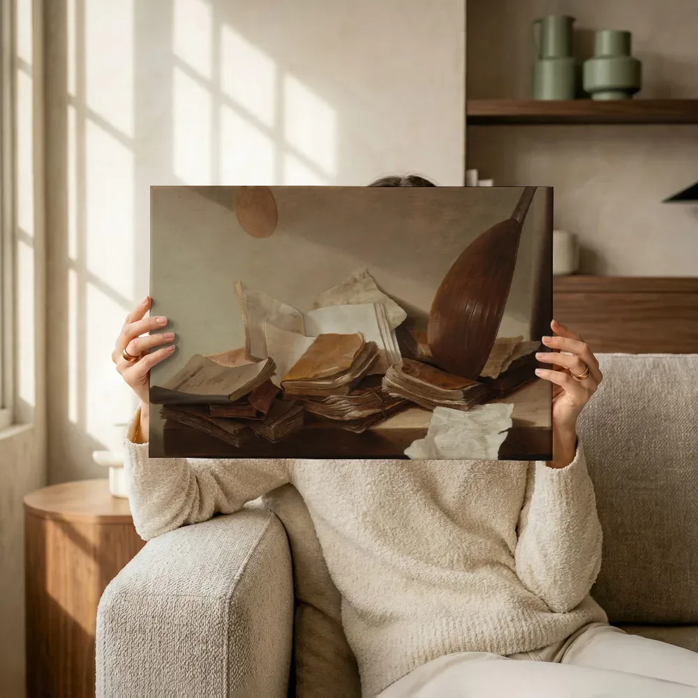 Sfeerimpressie: Stilleven met boeken terwijl het omhoog wordt gehouden