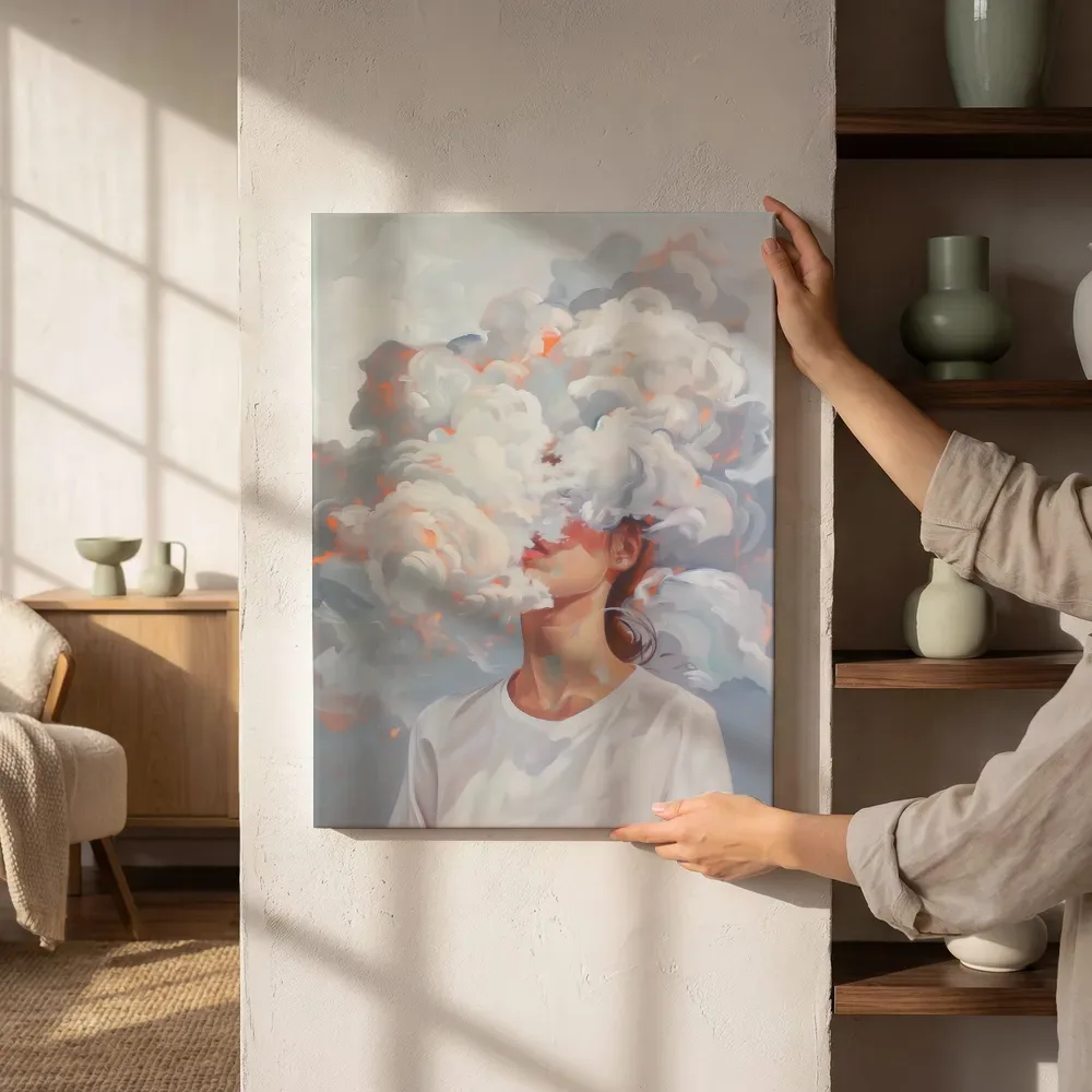 Sfeerimpressie: Surrealistisch rookportret naast de kast