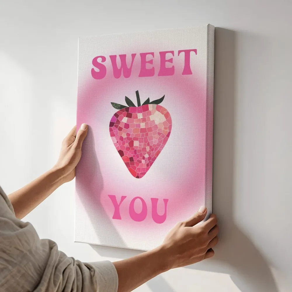 Sfeerimpressie: Sweet you terwijl het aan de muur wordt gehangen
