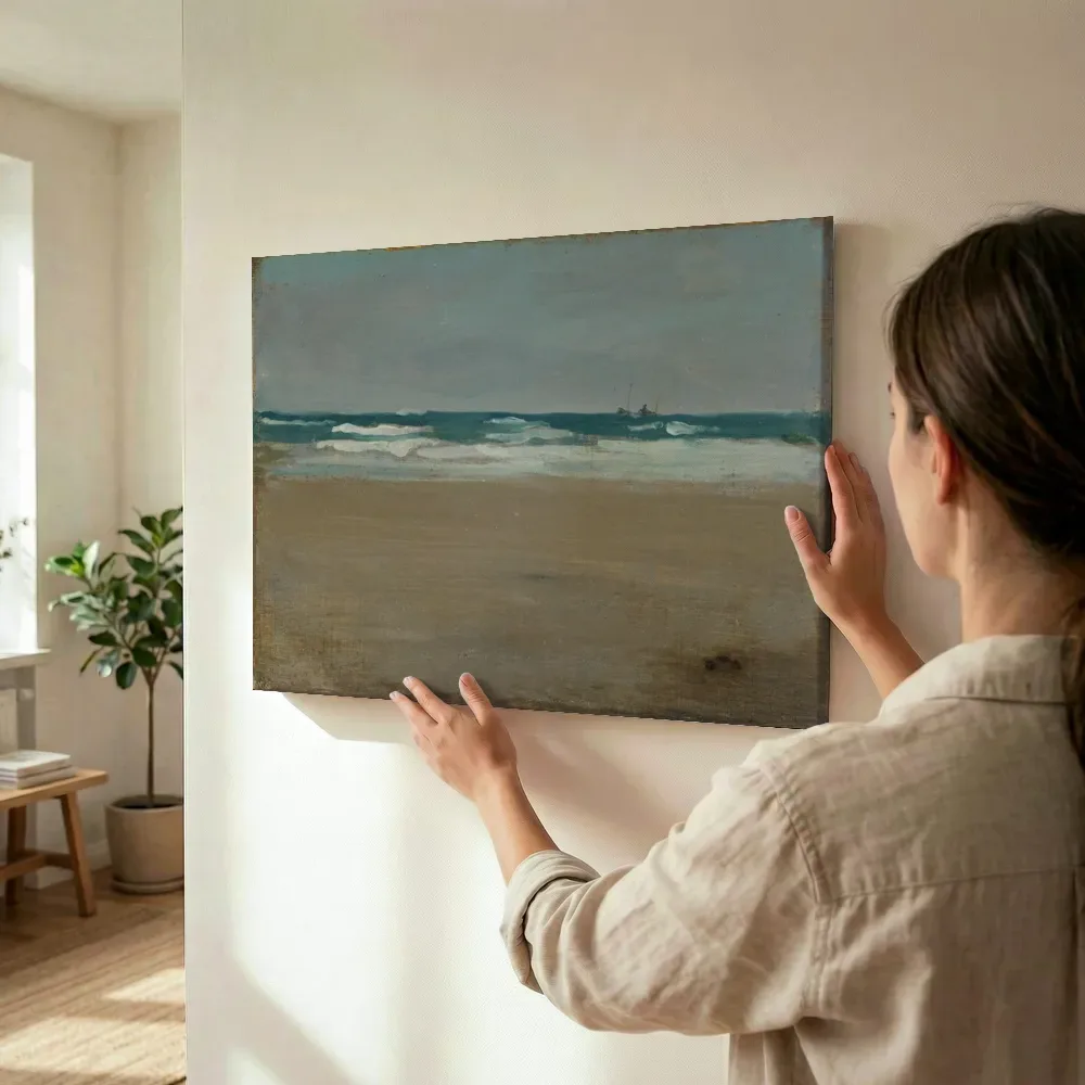 Sfeerimpressie: De woeste zee van James McNeill Whistler terwijl het wordt opgehangen