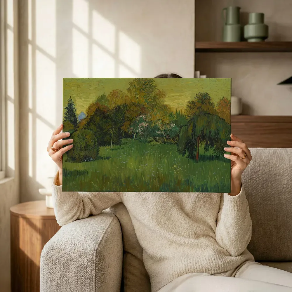 Sfeerimpressie: De tuin van de dichter van Vincent van Gogh terwijl het omhoog wordt gehouden
