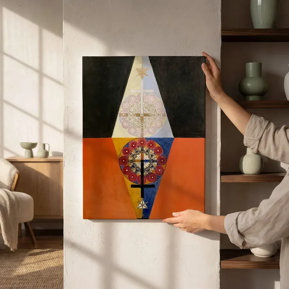 Sfeerimpressie: De US-serie, groep VIII, nr. 6 van Hilma af Klint naast de kast