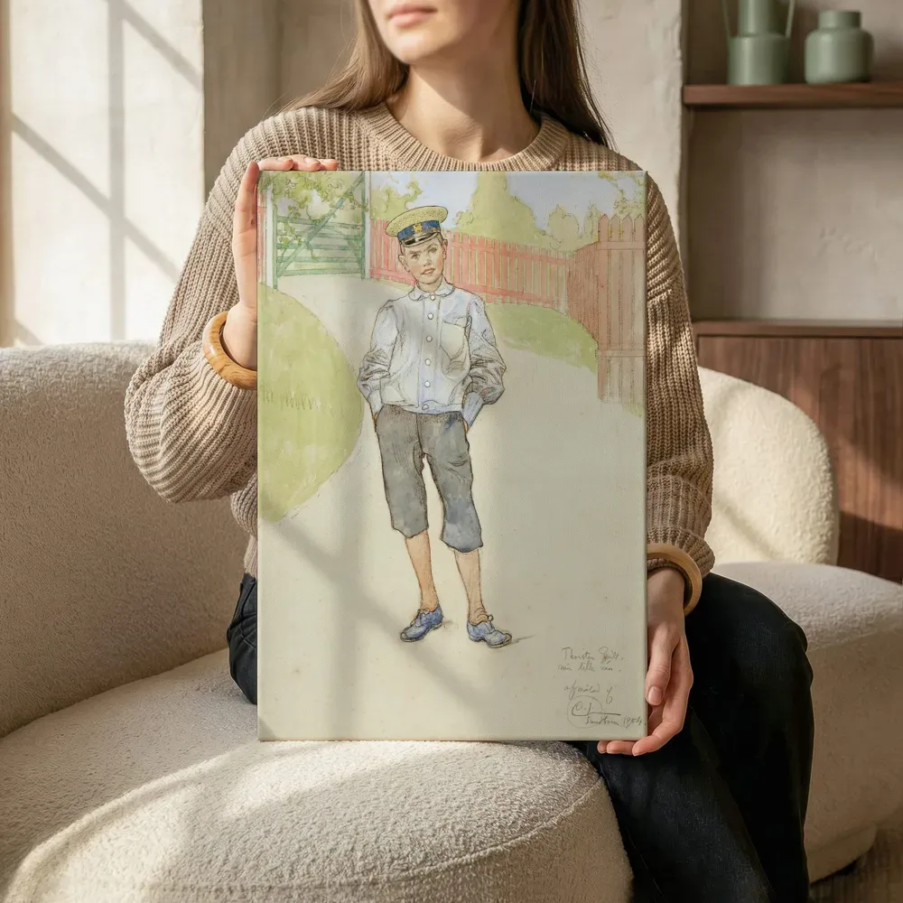 Sfeerimpressie: Thorsten Grill 1904 van Carl Larsson terwijl het zittend wordt getoond