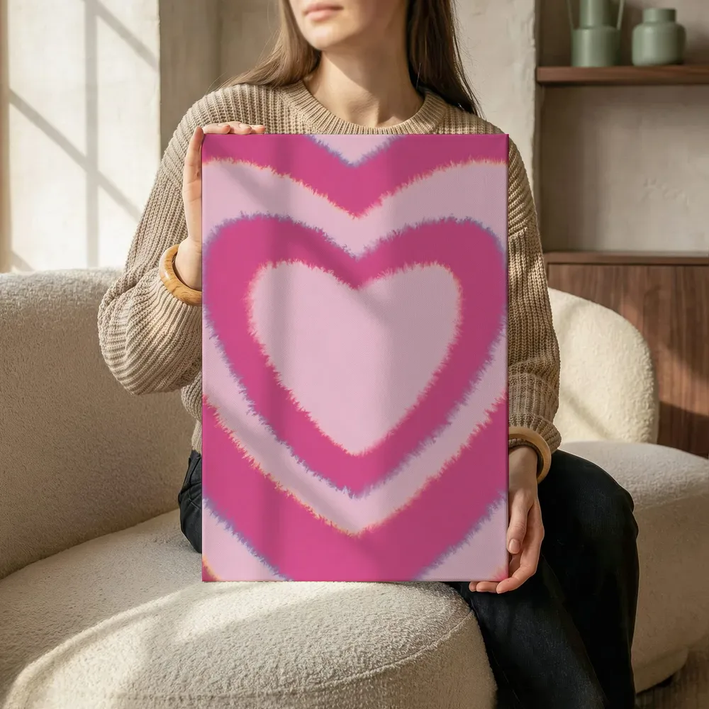 Sfeerimpressie: Tie-dye hartjes terwijl het zittend wordt getoond