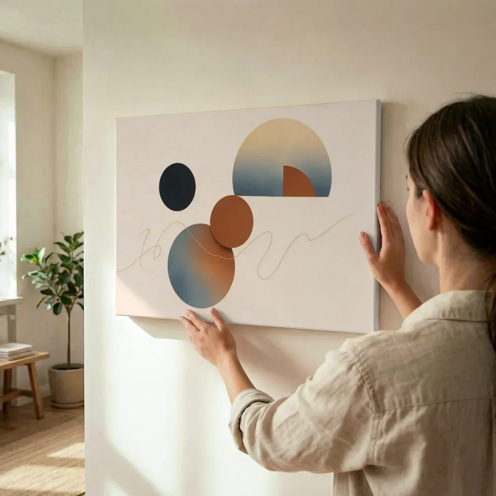 Sfeerimpressie: Totem Geometric Earth 13 terwijl het wordt opgehangen