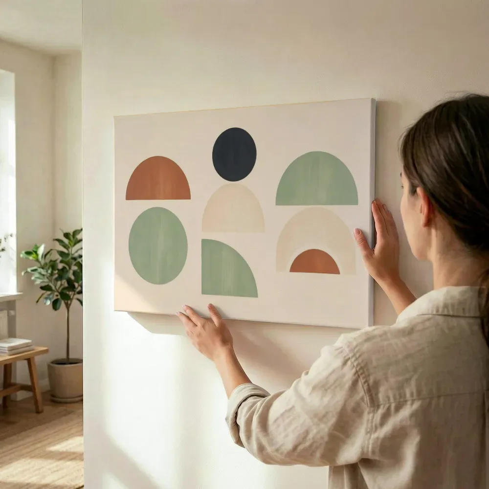 Sfeerimpressie: Totem Geometric Earth 2 terwijl het wordt opgehangen