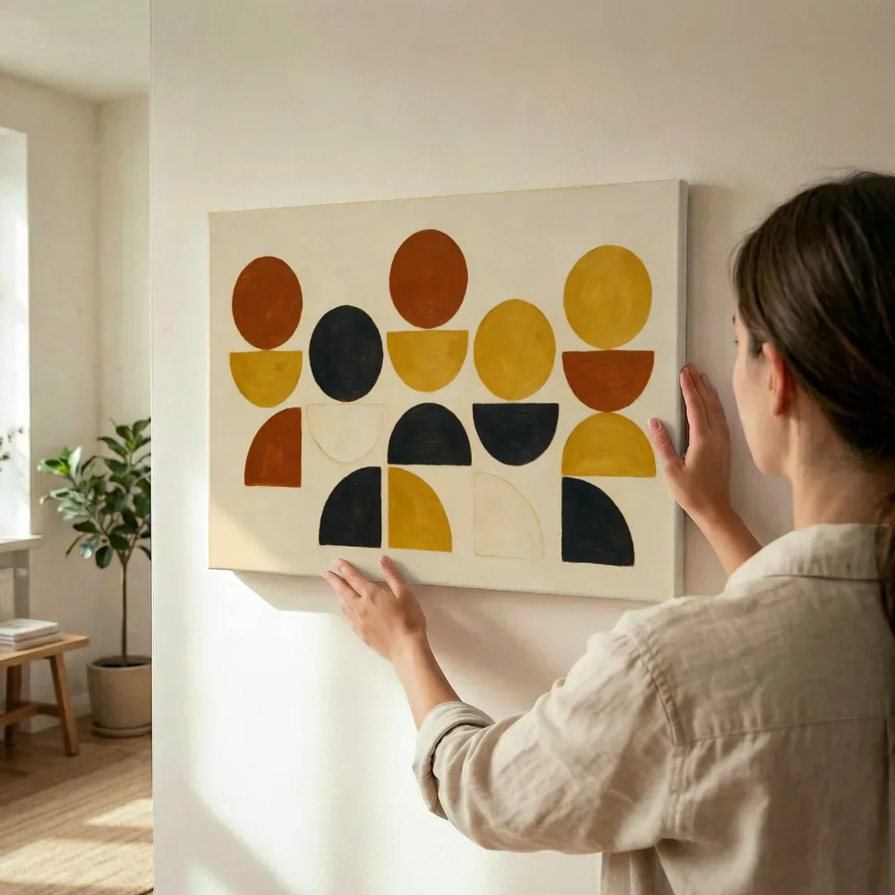 Sfeerimpressie: Totem Geometric Earth 4 terwijl het wordt opgehangen