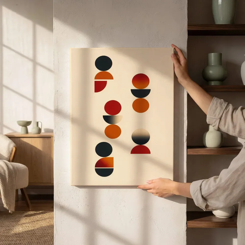 Sfeerimpressie: Totem Geometric Earth 7 naast de kast