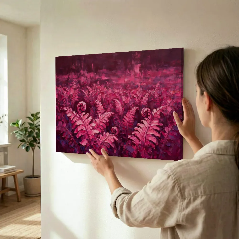 Sfeerimpressie: Varen in het landschap in fuchsia terwijl het wordt opgehangen