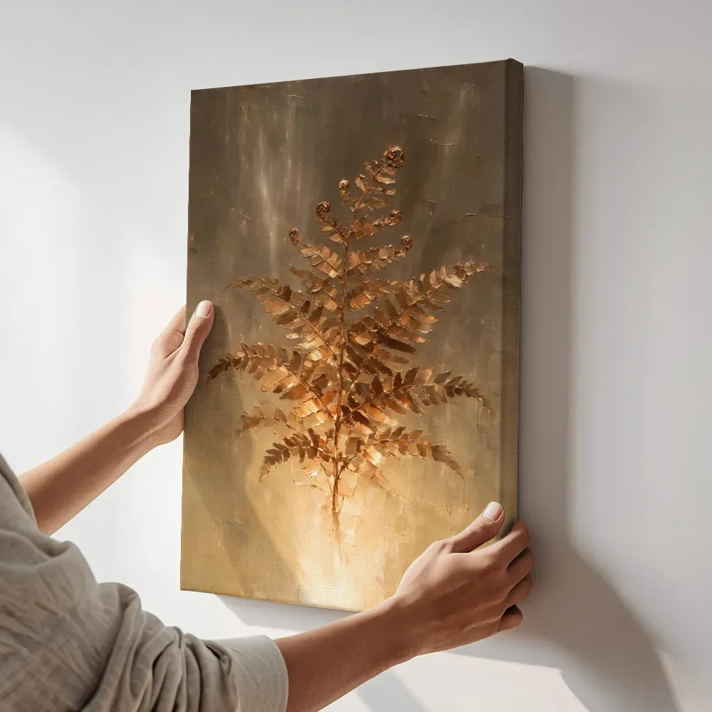 Sfeerimpressie: Varen in kopergloed terwijl het aan de muur wordt gehangen