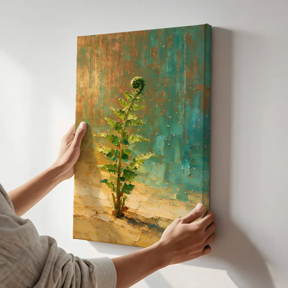 Sfeerimpressie: Varen in zandduin terwijl het aan de muur wordt gehangen