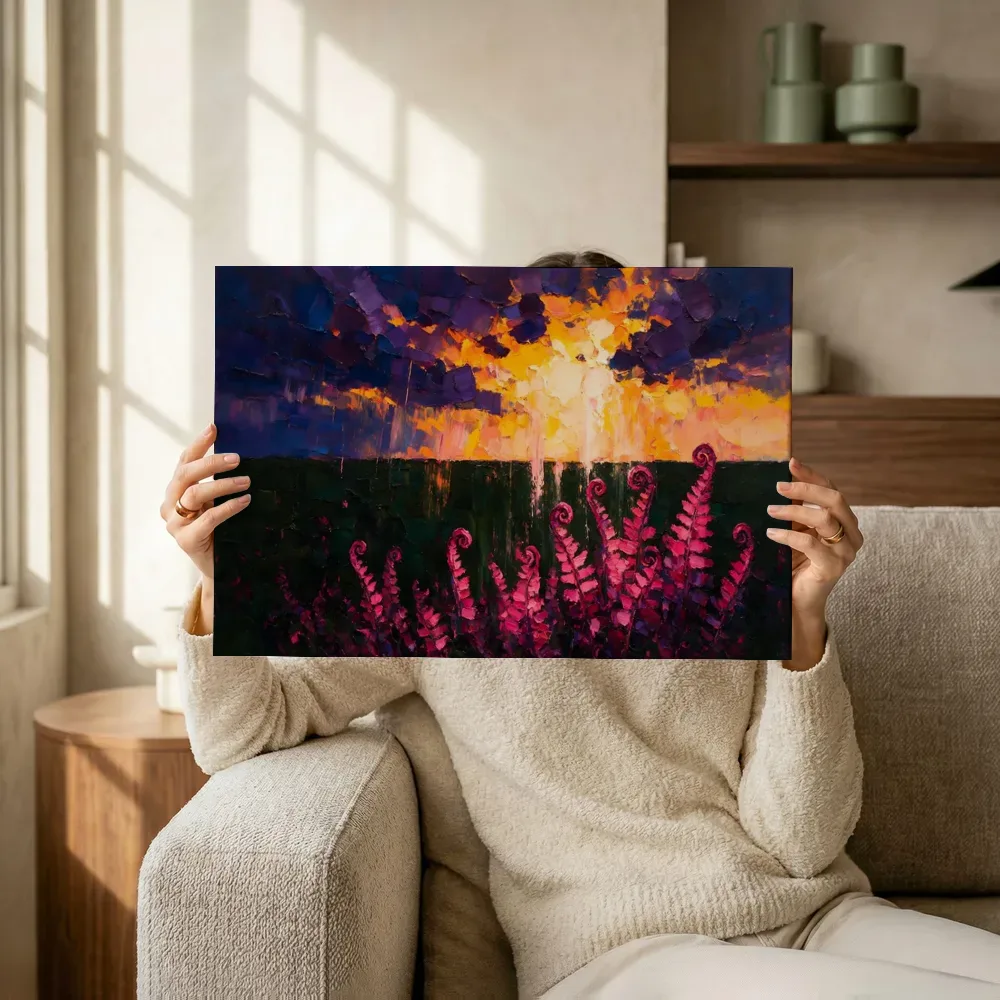 Sfeerimpressie: Varen onder een storm in fuchsia terwijl het omhoog wordt gehouden