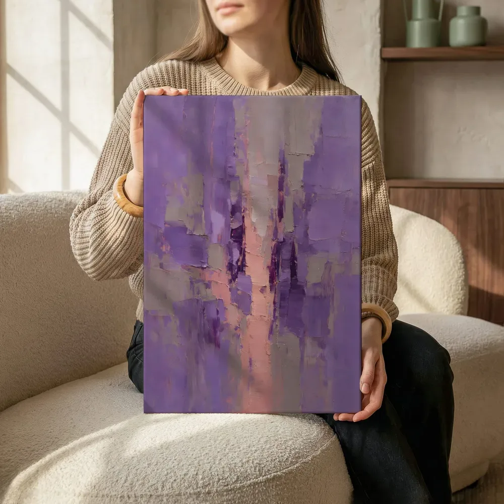 Sfeerimpressie: Violet en oud roze met doorbraak terwijl het zittend wordt getoond