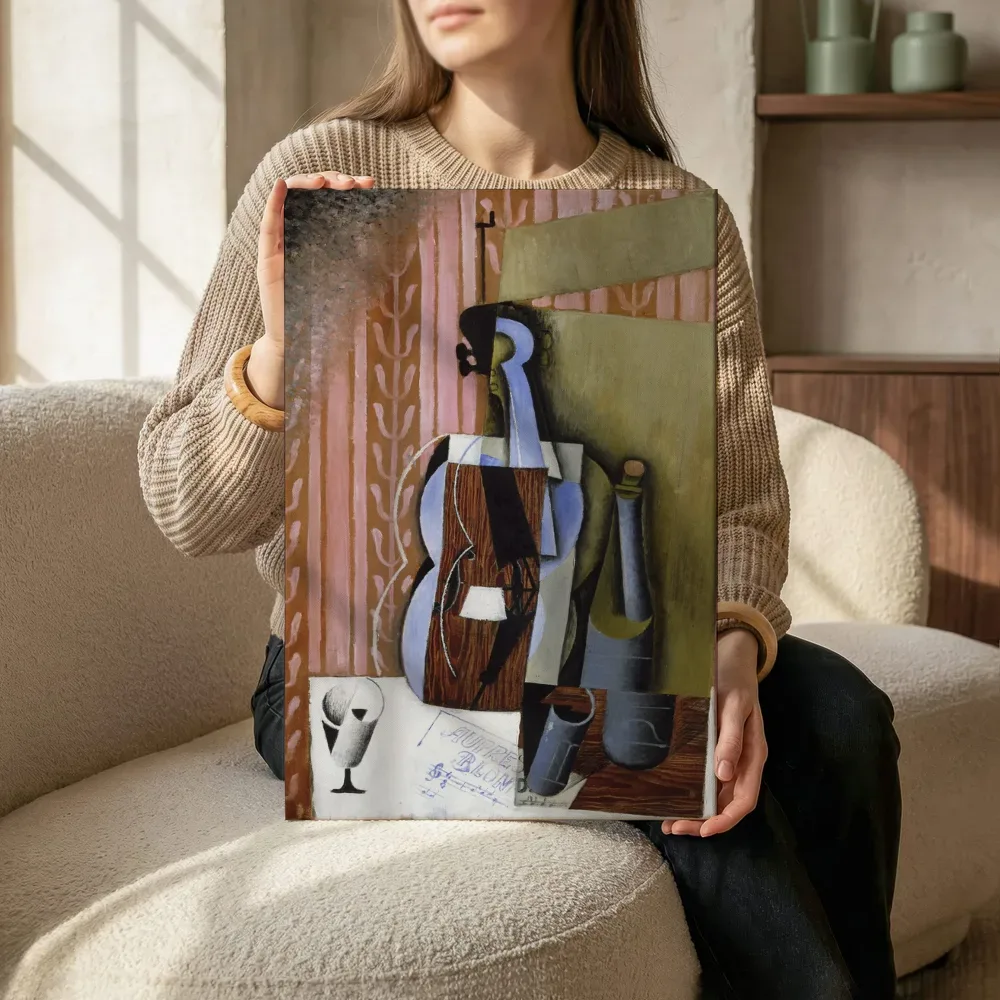 Sfeerimpressie: Violin van Juan Gris terwijl het zittend wordt getoond