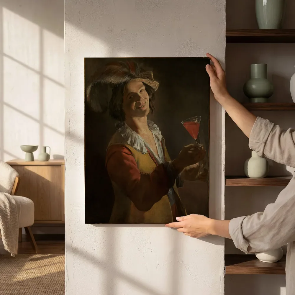 Sfeerimpressie: Vrolijke drinker van Judith Leyster naast de kast