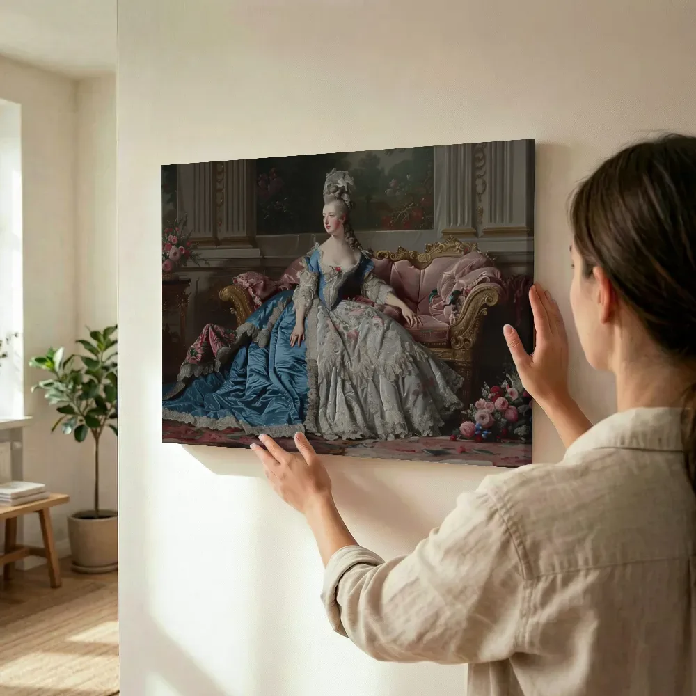 Sfeerimpressie: Vrouwe op de chaise longue terwijl het wordt opgehangen