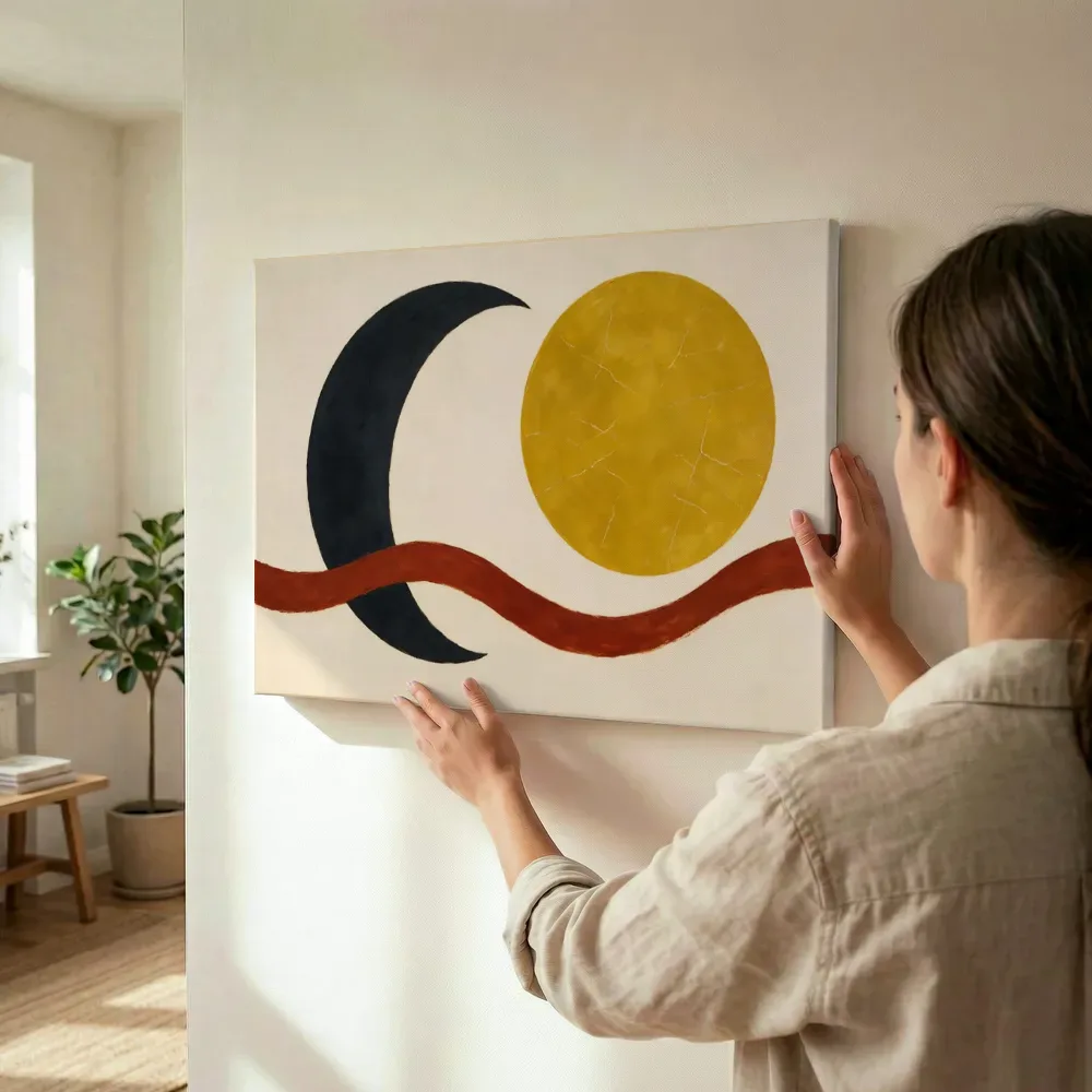 Sfeerimpressie: Wassende maan Retro Shapes 2 terwijl het wordt opgehangen