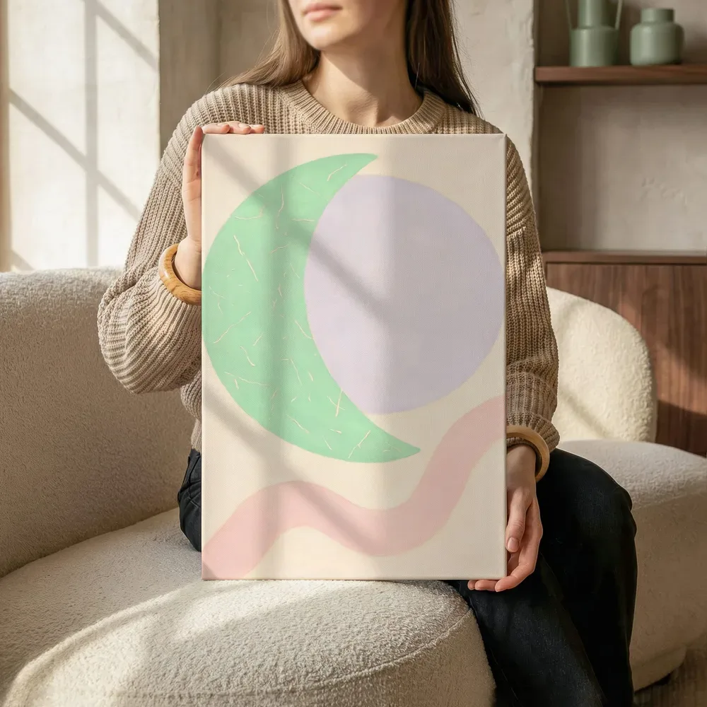 Sfeerimpressie: Wassende maan Retro Shapes 6 terwijl het zittend wordt getoond