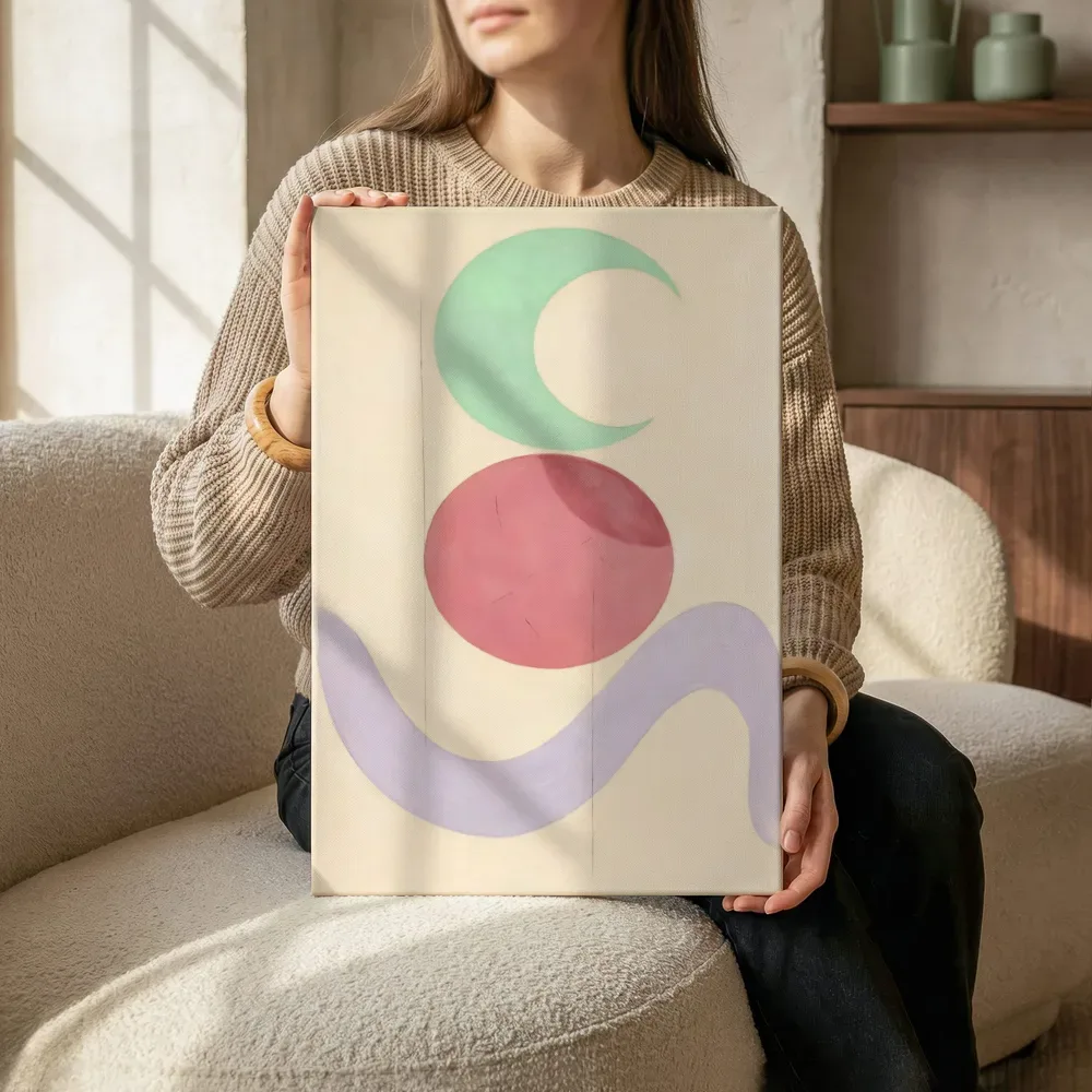 Sfeerimpressie: Wassende maan Retro Shapes 7 terwijl het zittend wordt getoond