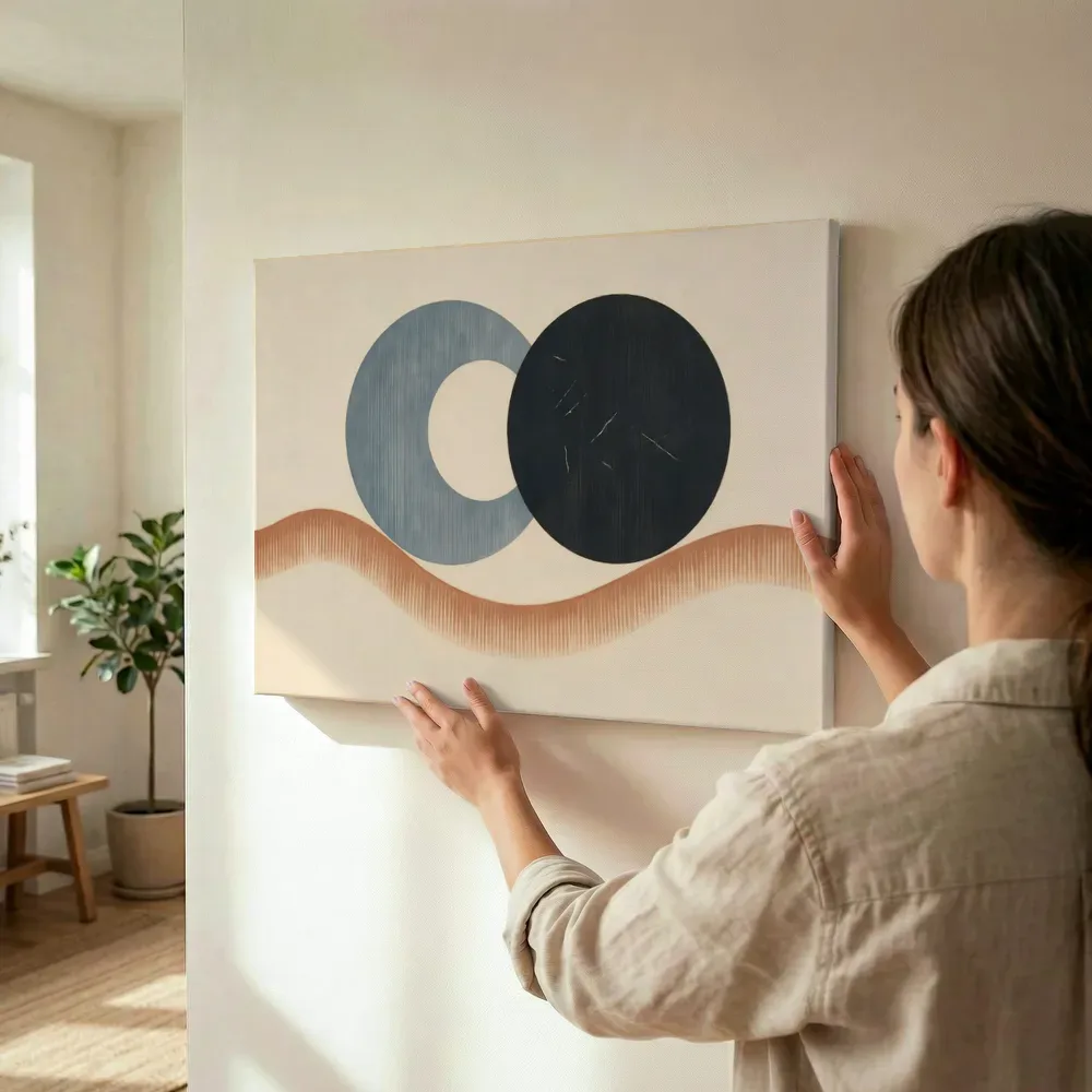 Sfeerimpressie: Wassende maan Retro Shapes 8 terwijl het wordt opgehangen