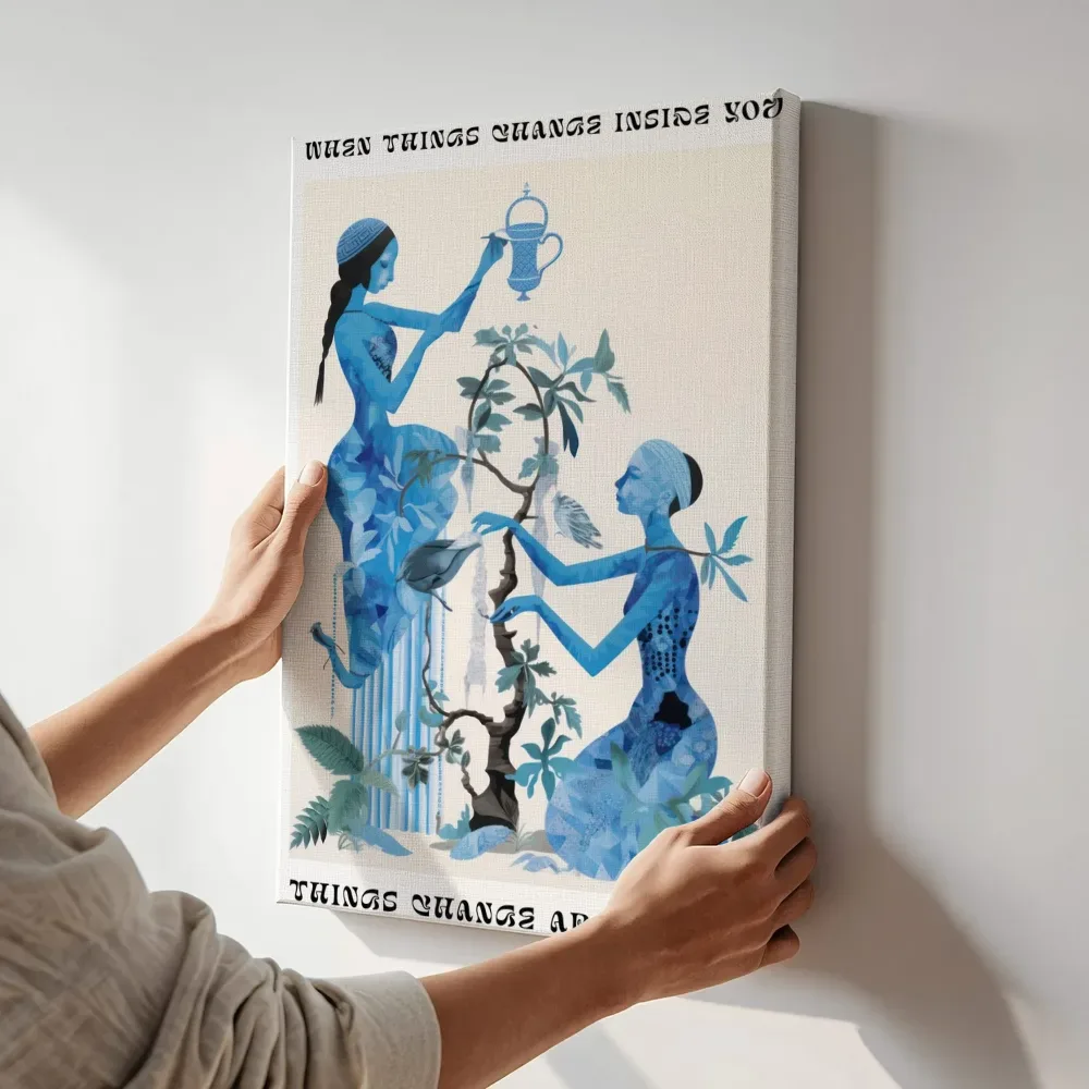 Sfeerimpressie: When things change terwijl het aan de muur wordt gehangen
