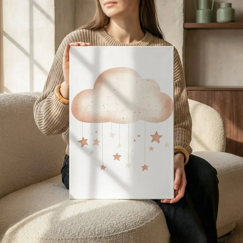 Sfeerimpressie: Wolk met hangende sterren terwijl het zittend wordt getoond