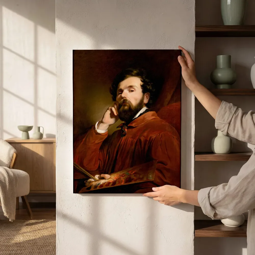 Sfeerimpressie: Zelfportret van Friedrich von Amerling 2 naast de kast