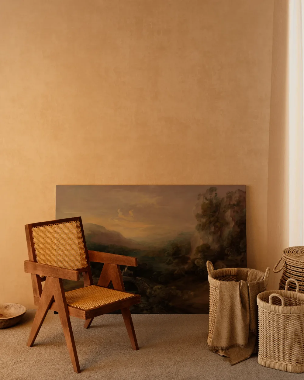 Berglandschap met brug van Thomas Gainsborough, canvas schilderij uit de collectie bruggen