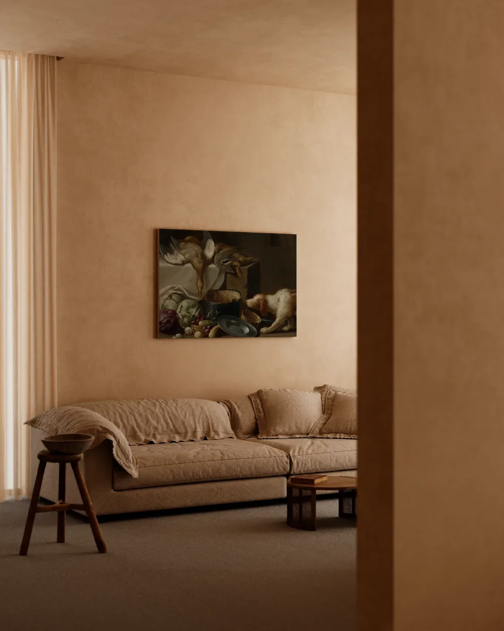 Keukenstilleven met eenden van Jan Weenix, canvas schilderij uit de collectie eenden