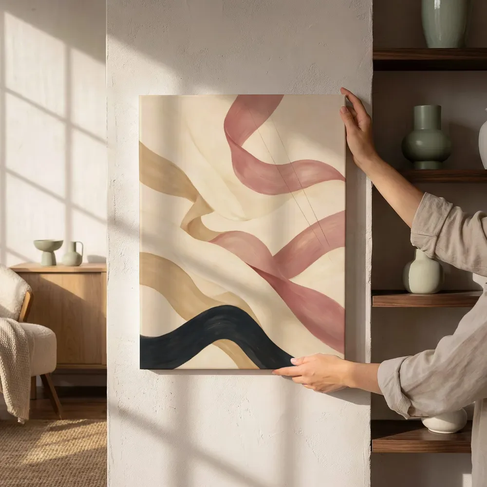 Lintvormen Organic Geometry 19, canvas schilderij uit de collectie organic geometry