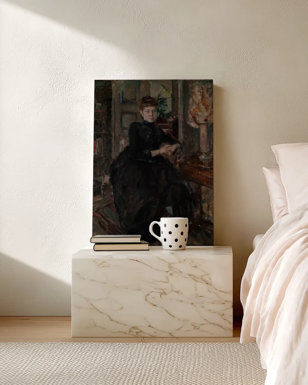 Portret van Mary Slöör, de verloofde van de kunstenaar van Akseli Gallen-Kallela, canvas schilderij uit de collectie akseli gallen-kallela