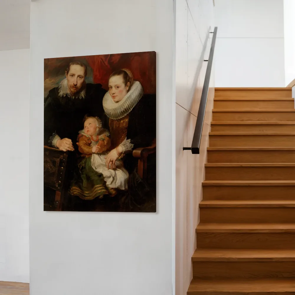 Portret van een onbekende familie van Anthony van Dyck, canvas schilderij uit de collectie anthony van dyck