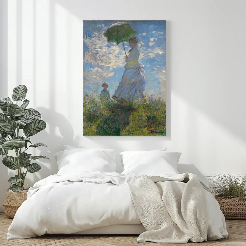 De wandeling van Claude Monet, canvas schilderij uit de collectie claude monet
